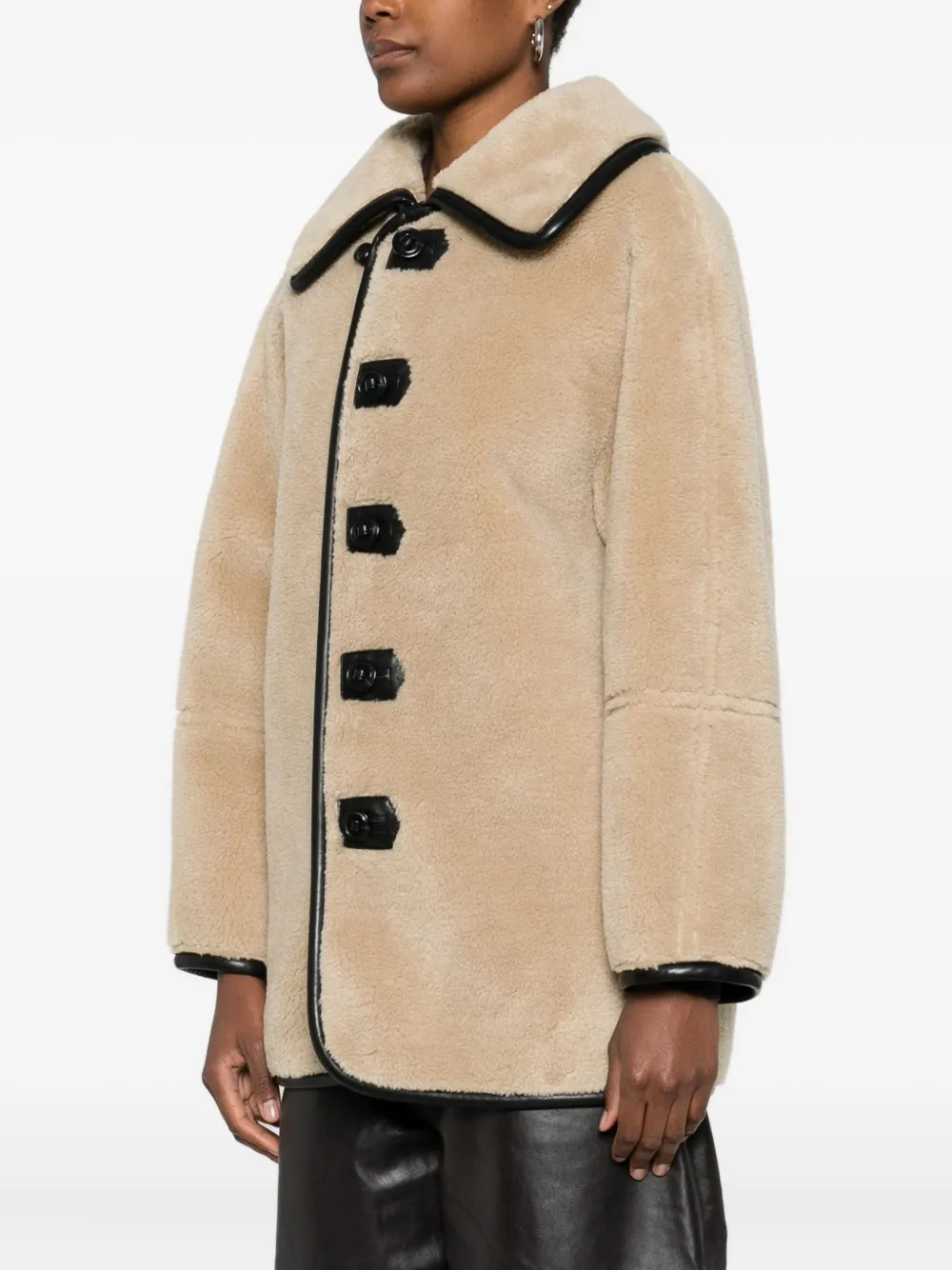 Low Classic Jack met contrasterende leren afwerking Beige