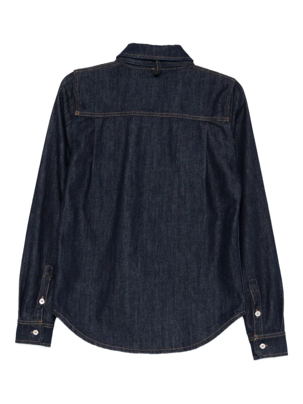 Semicouture tie-neck shirt - Blauw