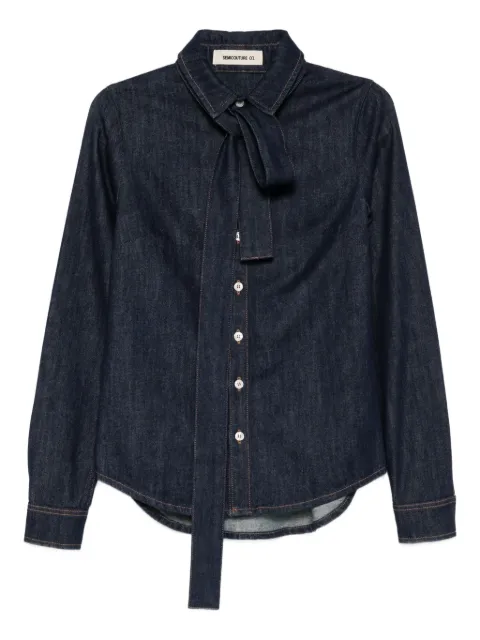 Semicouture tie-neck shirt