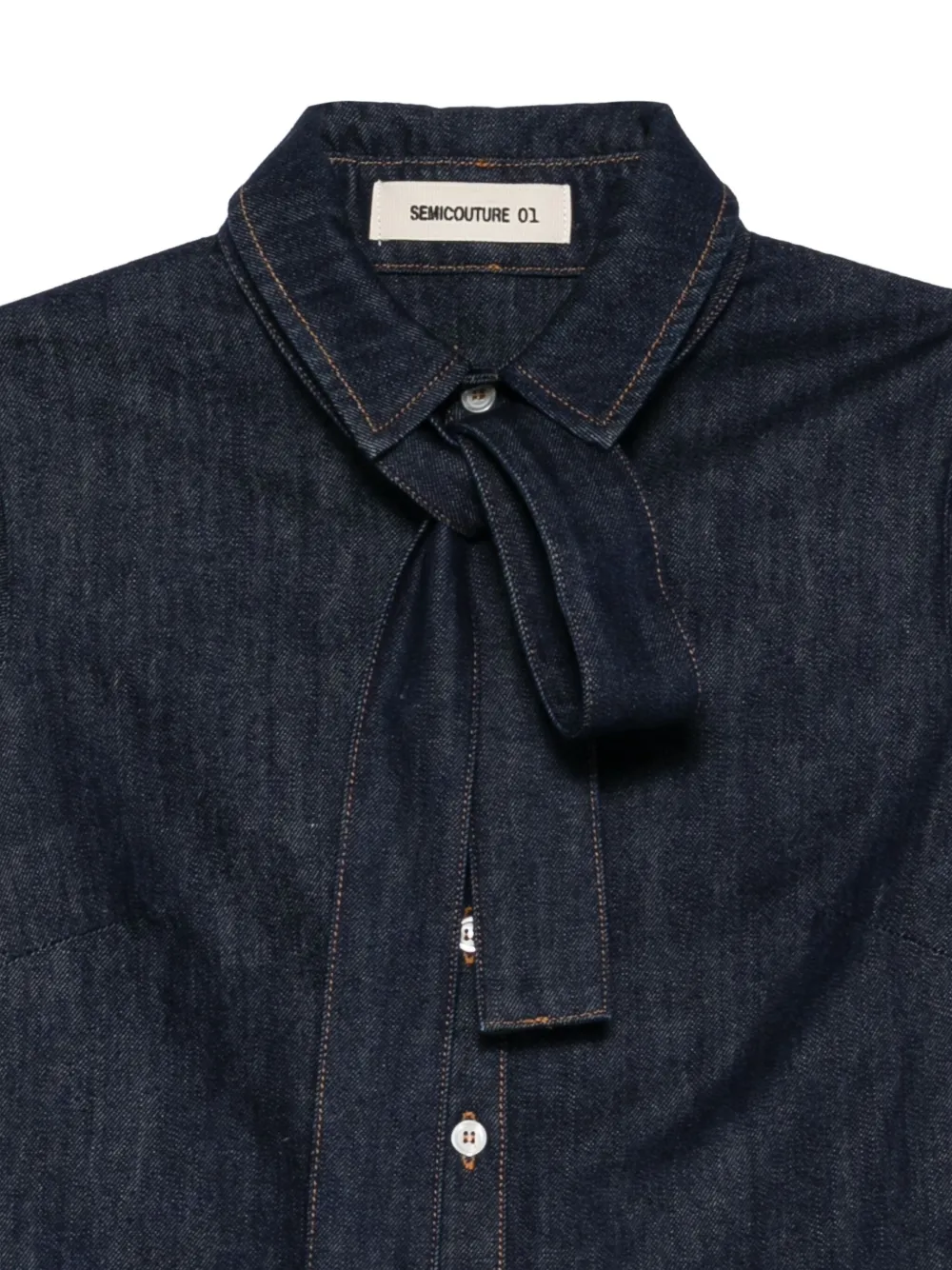 Semicouture Linnen blouse Blauw