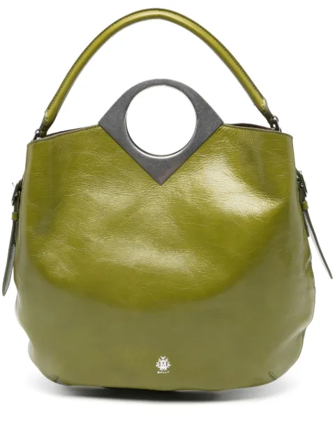 Bally Anni Moon circular-handle leather tote bag