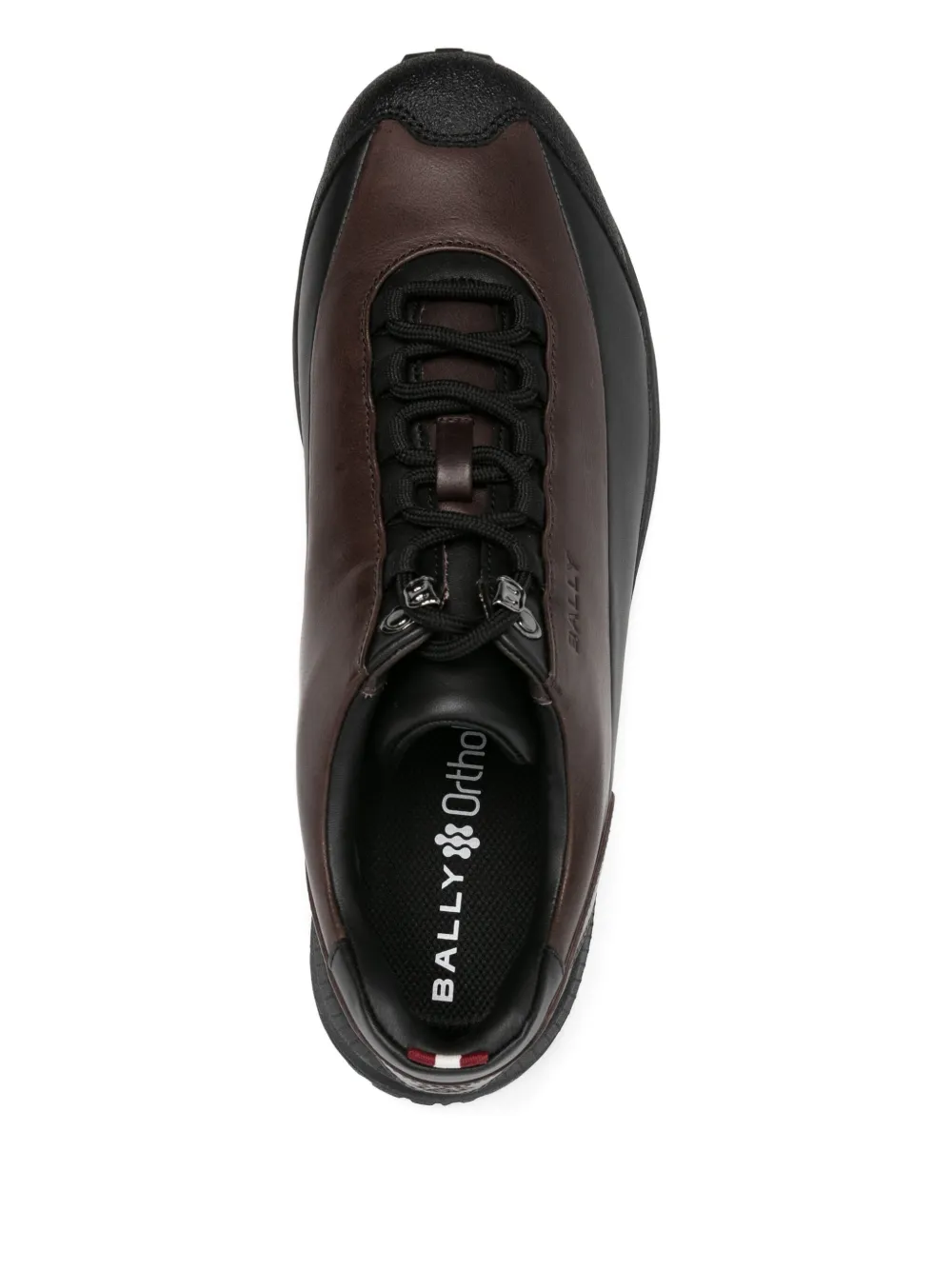 Bally Leather Lace-up Trainers In Brown