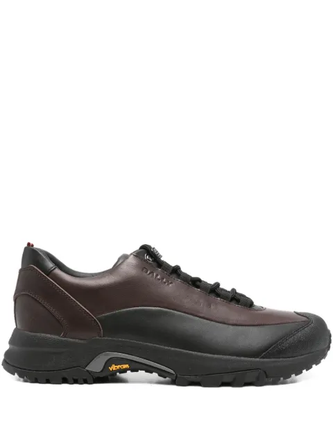 Bally leather lace-up trainers