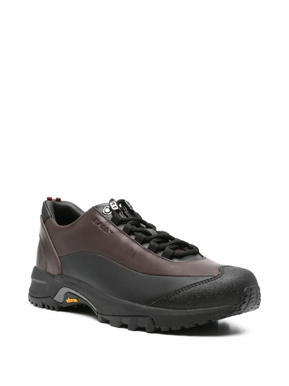 Bally Leather Lace-up Trainers In Brown