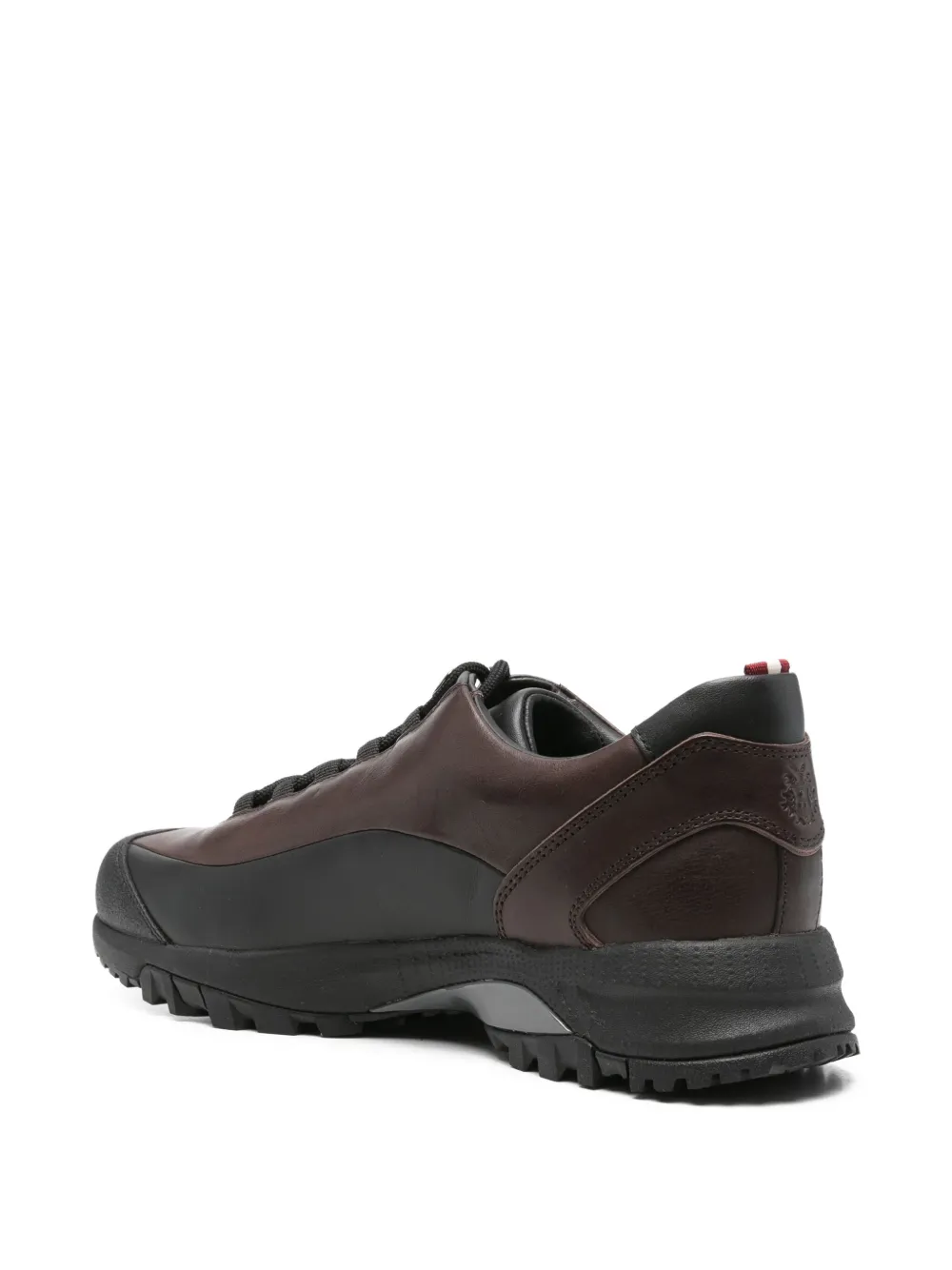 Bally Leather Lace-up Trainers In Brown