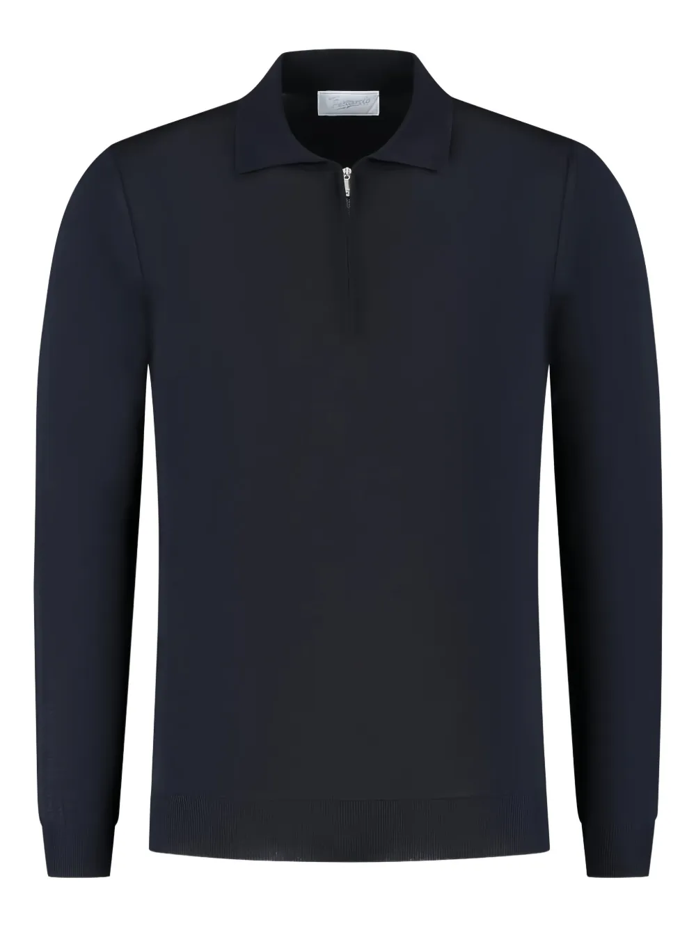 Marco Pescarolo polo-collar half-zip sweater | Blue | Image 1