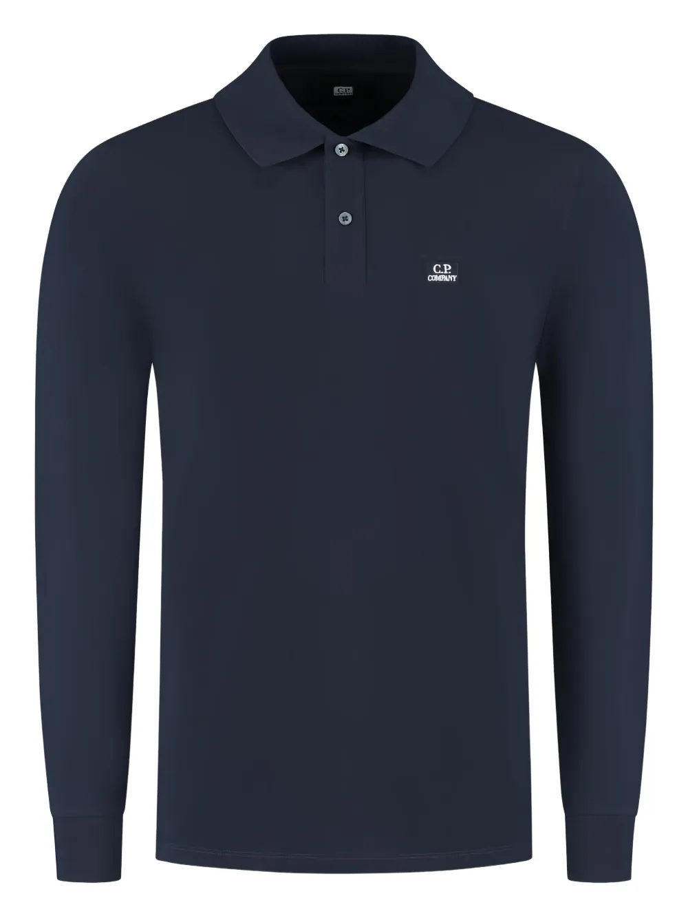 C.P. Company long-sleeved polo shirt | Blue | Image 1