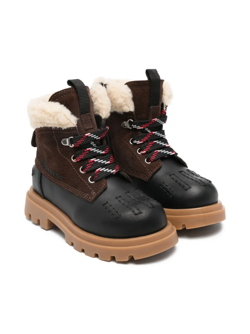 DSQUARED2 KIDS botas con ribete texturizado | negro | Image 1