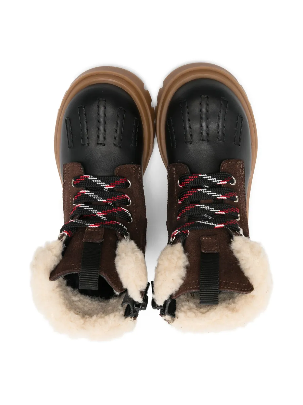 Dsquared2 Faux-fur Trim Boots In Multi