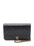 CHANEL Pre-Owned 1991-1994 CC Quilted Lambskin Full Single Flap shoulder bag - Black