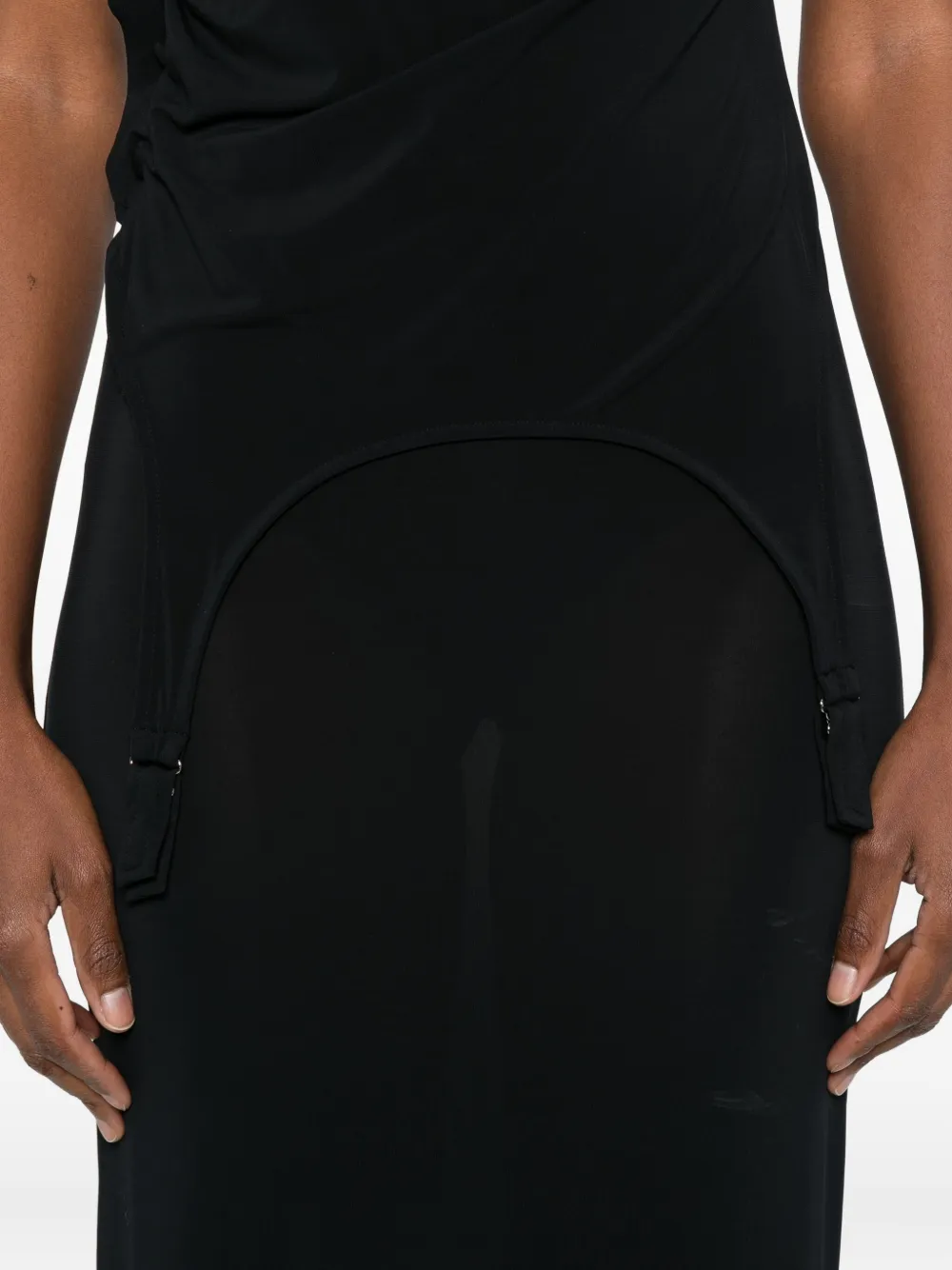 Jean Paul Gaultier Gelaagde jurk Zwart