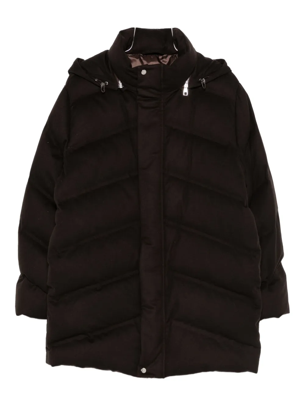 Brett Johnson Hooded Quilted Jacket In Animal Print