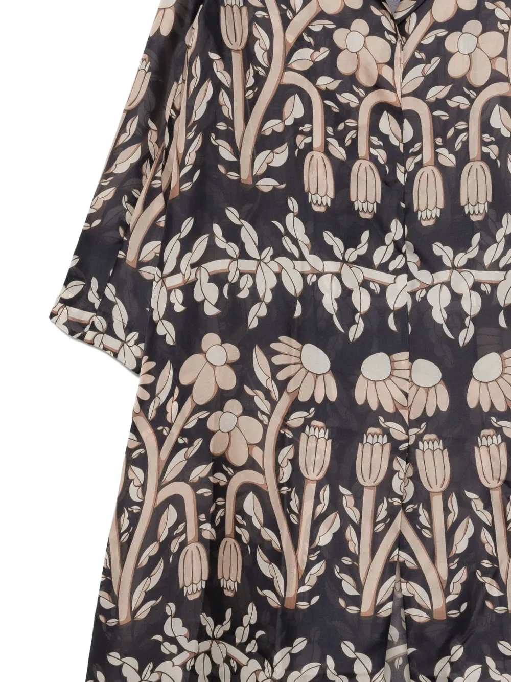 Biyan Floral Print Coat In Multi