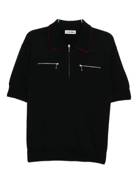 Jil Sander zip collar polo shirt
