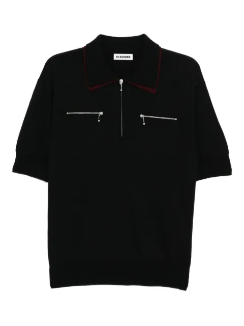 Jil Sander zip collar polo shirt