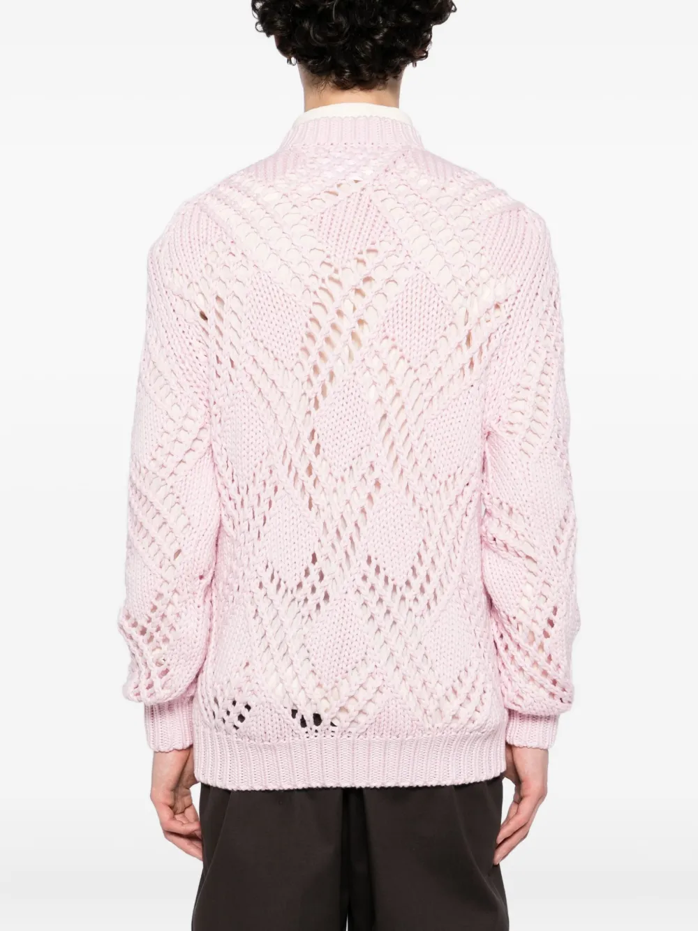 Jil Sander Opengebreide trui Roze