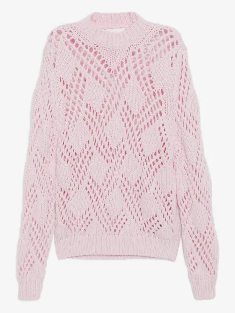 Jil Sander Pullover mit Lochstrickmuster