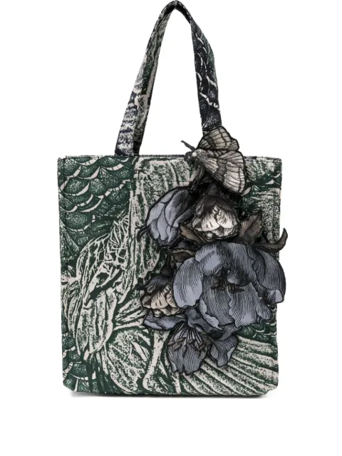 Biyan flower-print tote bag