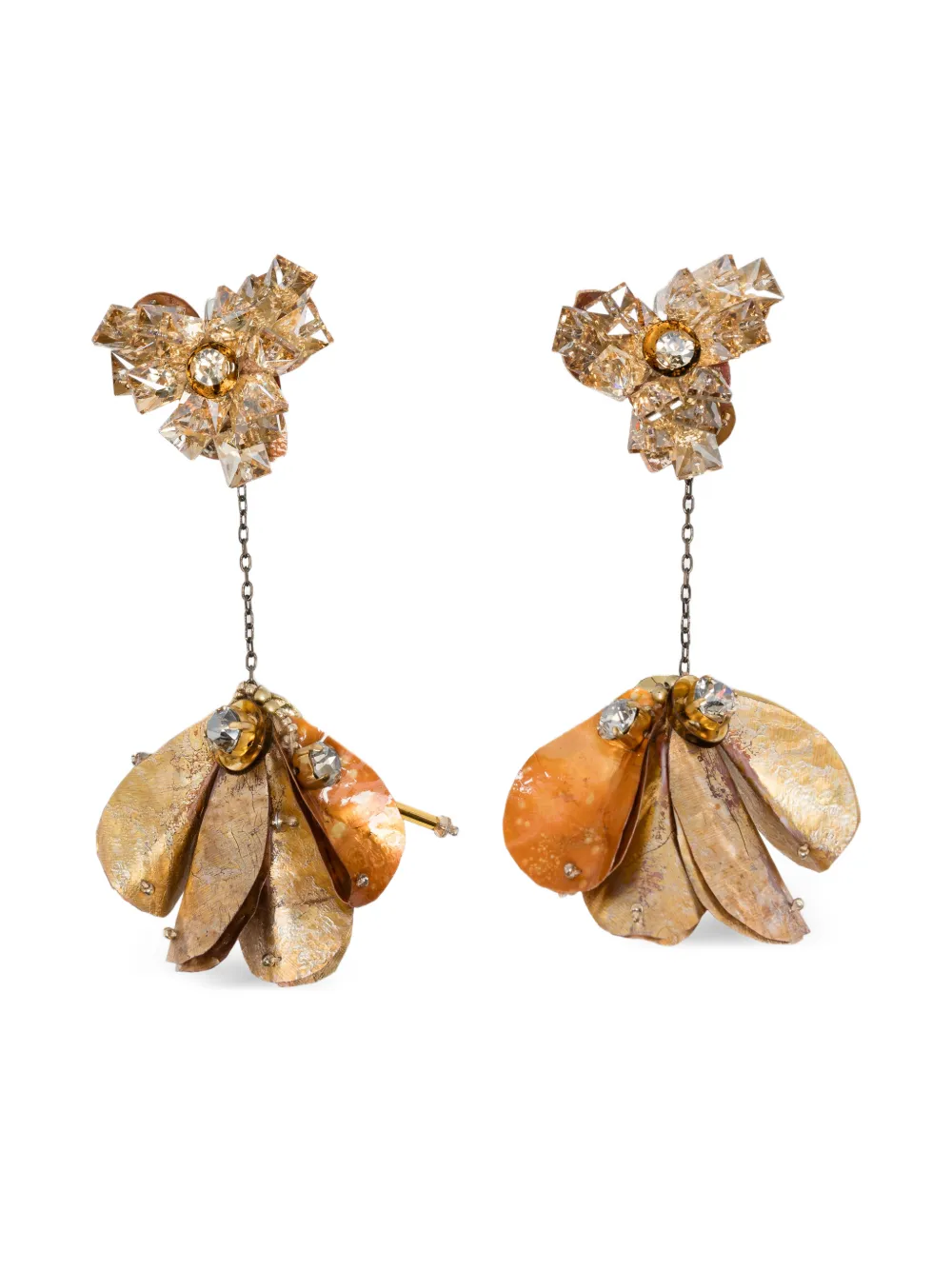 Biyan crystal-embellished earrings - Toni neutri