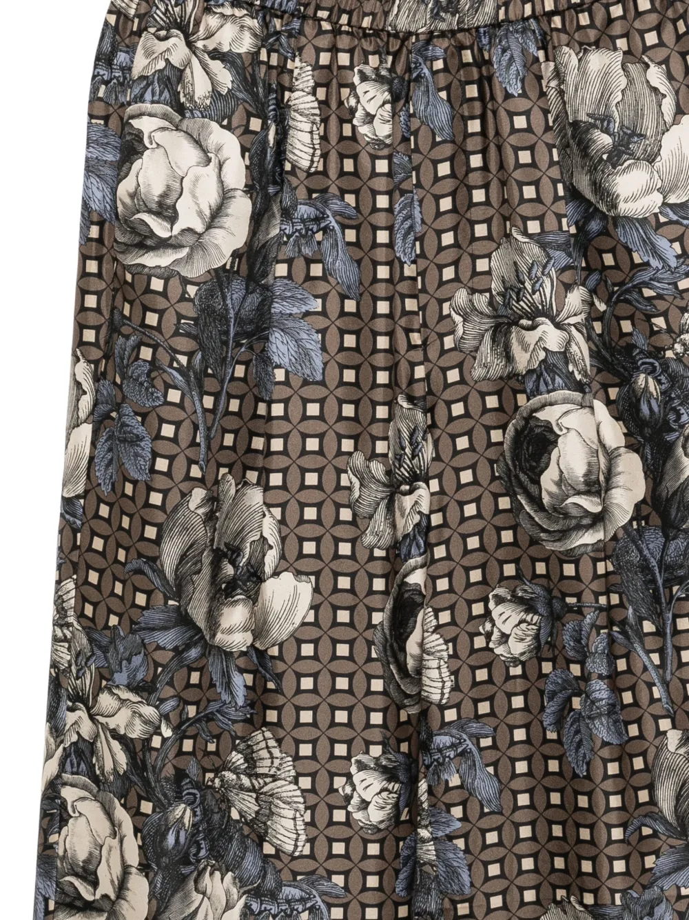 Biyan Broek met bloemenprint Blauw