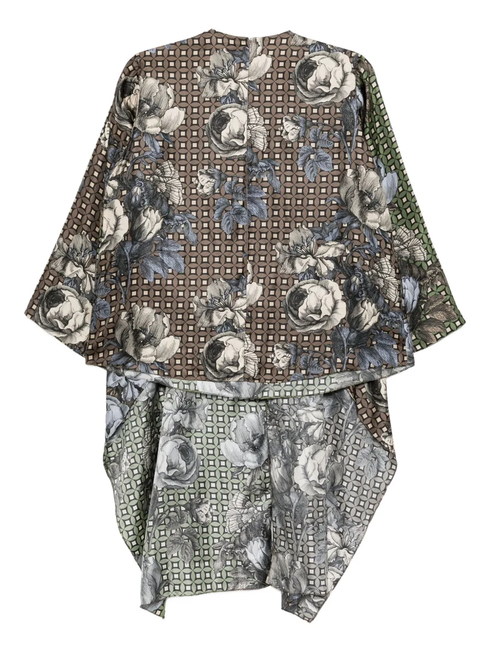 Biyan all-over floral print blouse - Blauw