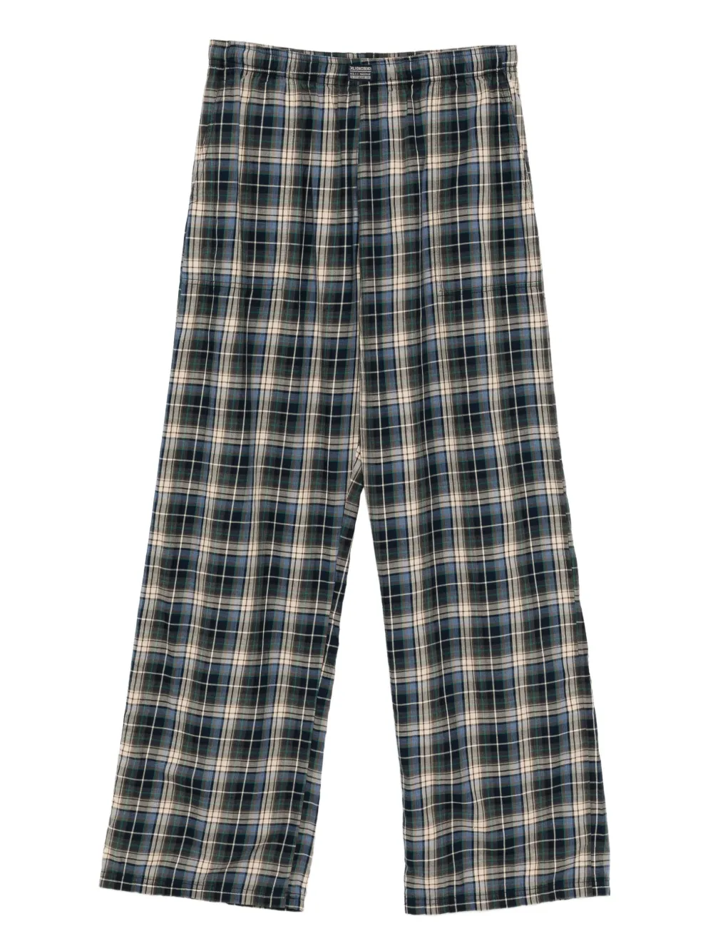 ERL checked-print trousers | Blue | Image 1