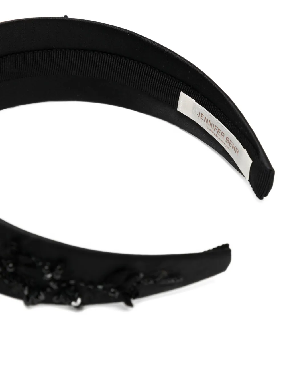Jennifer Behr Haarband met bloemenprint Zwart