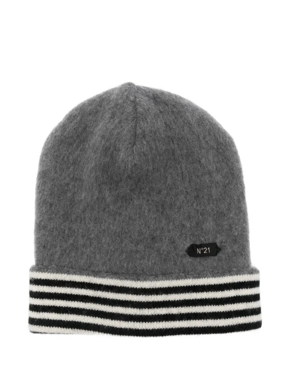 N°21 Knitted Hat Accessories In Gray