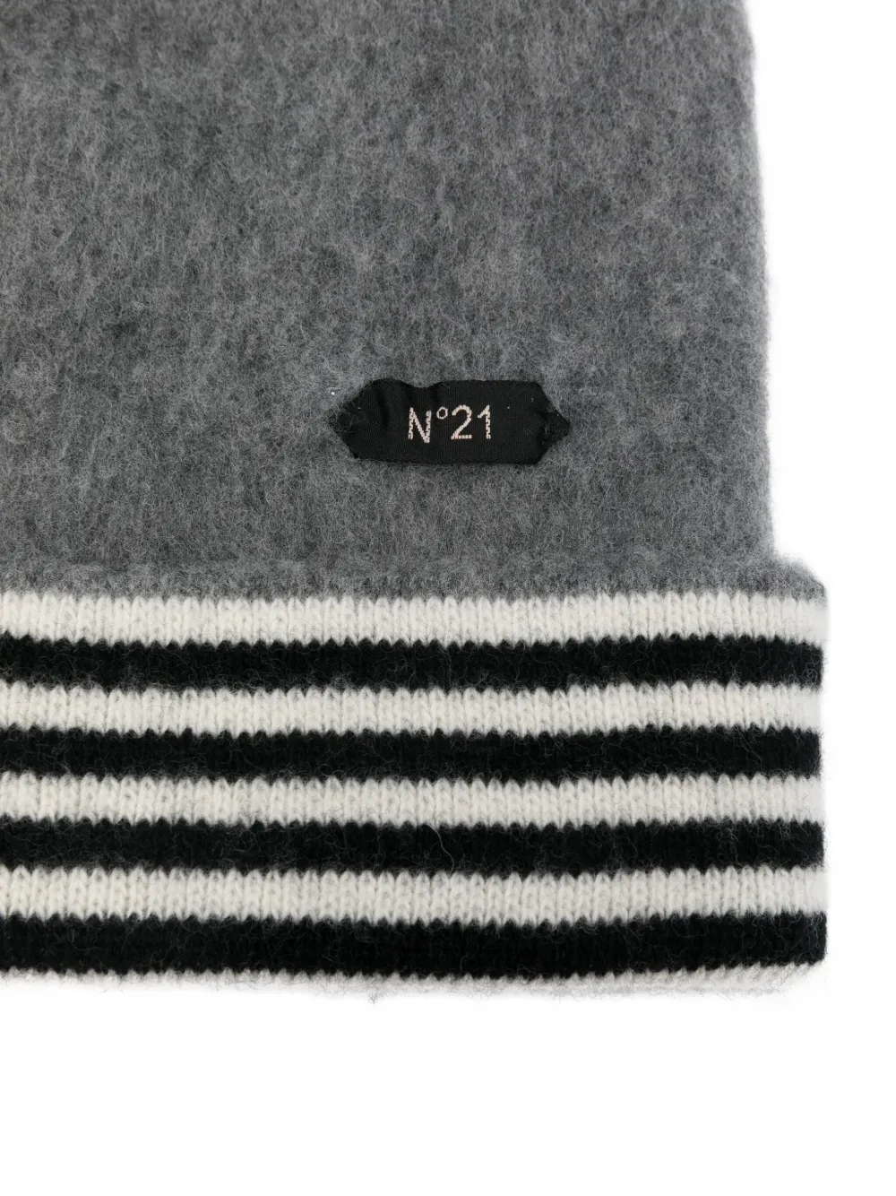 N°21 Knitted Hat Accessories In Gray