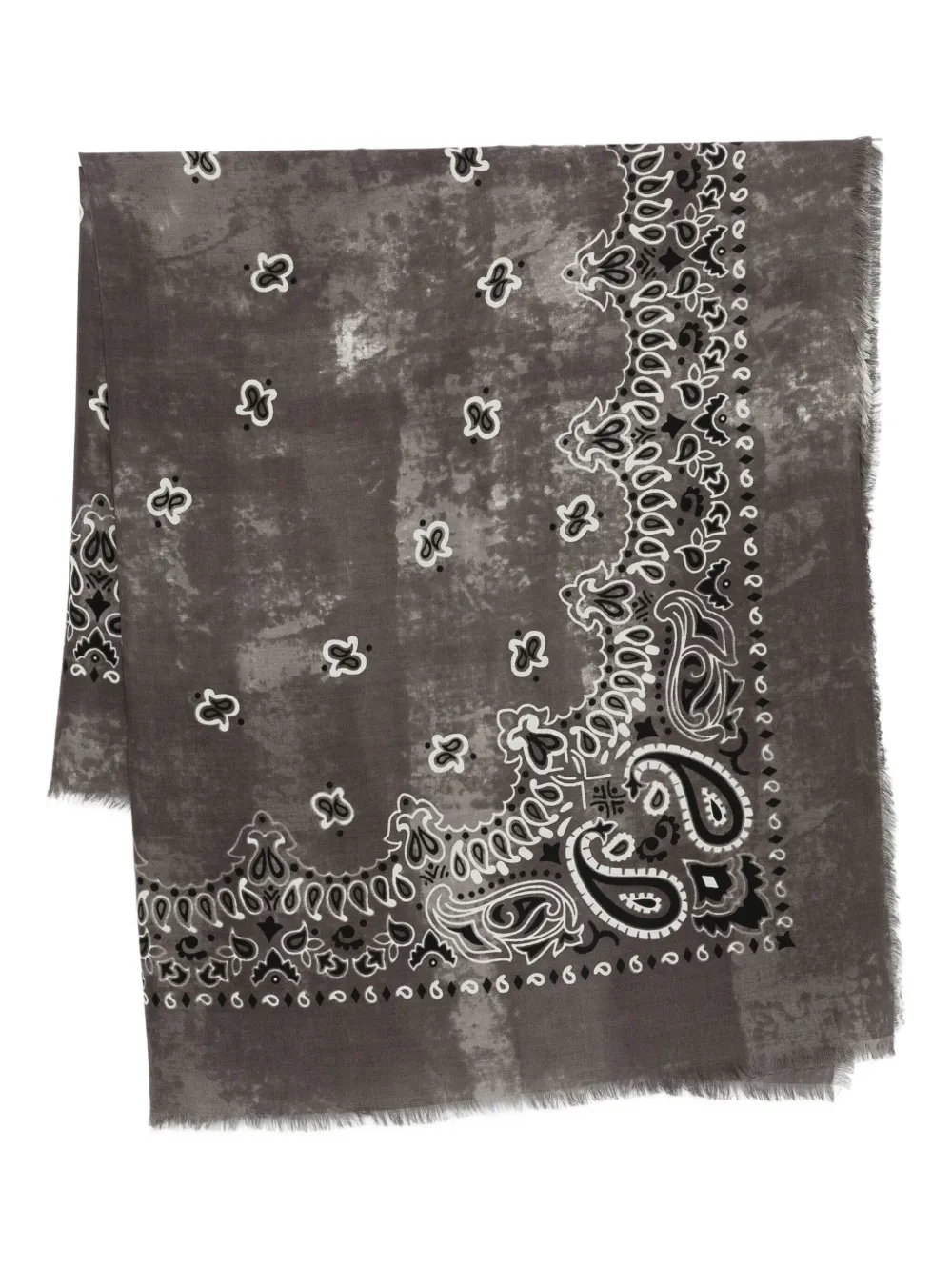 Destin frayed-detailing scarf | Grey | Image 1