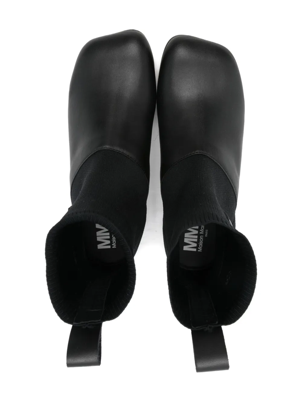 MM6 Maison Margiela Kids Enkellaarzen met nummerpatroon Zwart