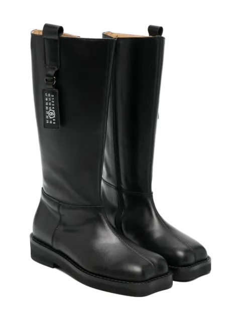 MM6 Maison Margiela Kids asymmetric-toe boots