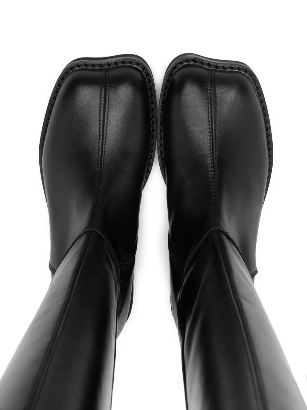 MM6 Maison Margiela Kids asymmetric-toe boots Zwart