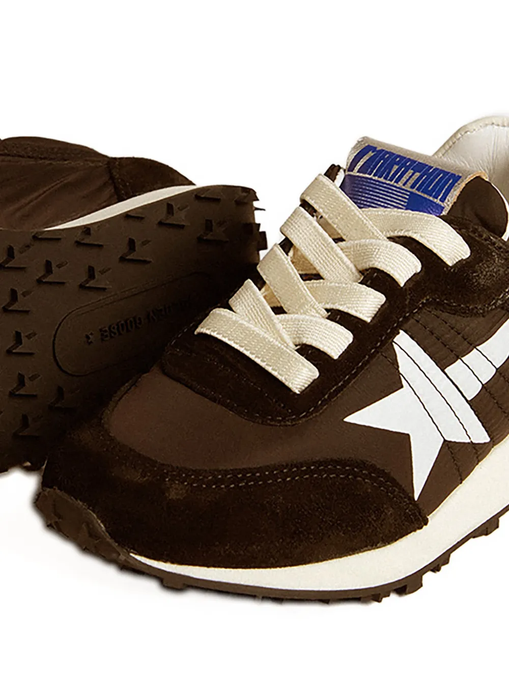 Golden Goose Kids Sneakers verfraaid met sterren Bruin