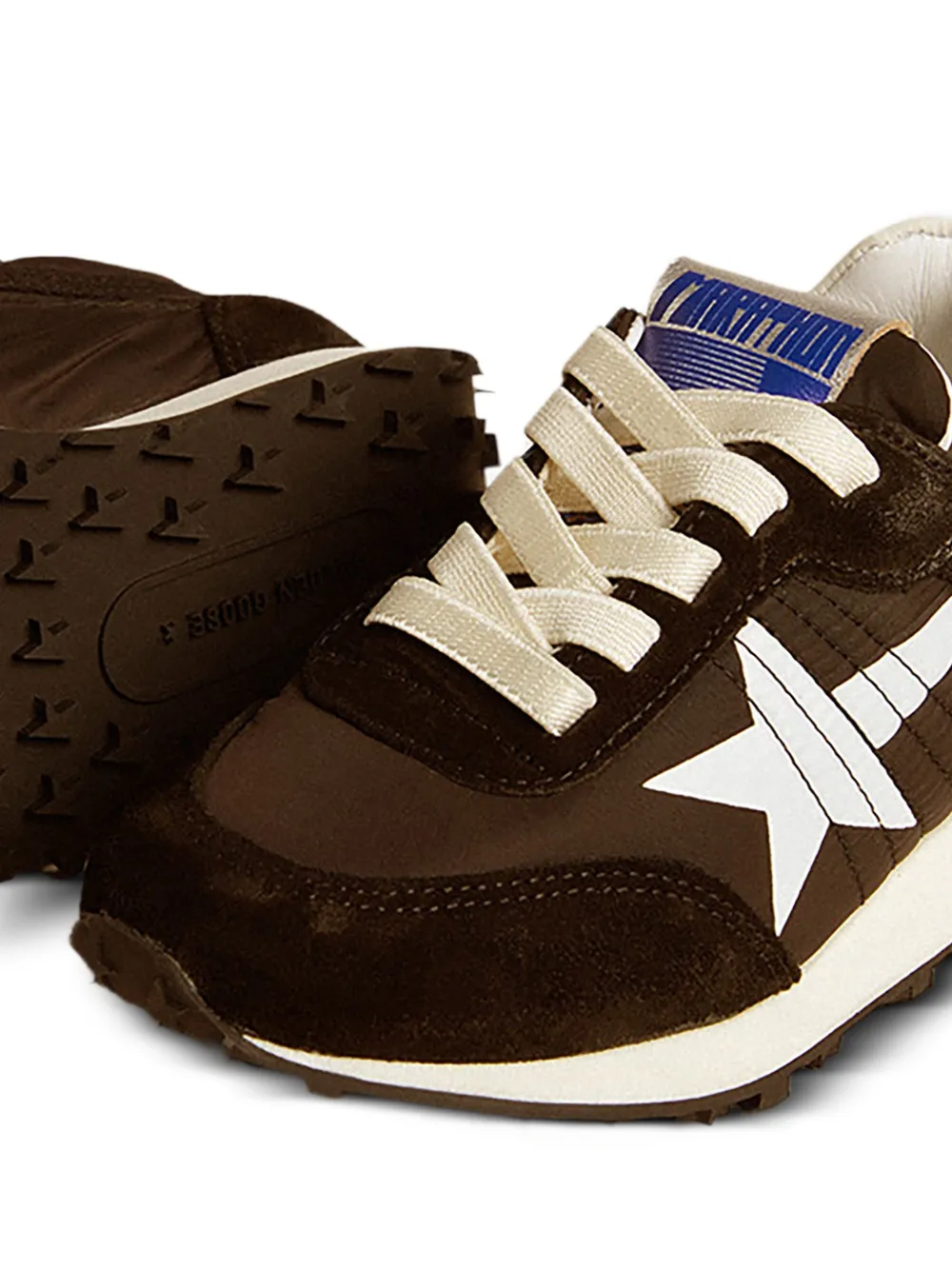 Golden Goose Kids Sneakers verfraaid met sterren Bruin