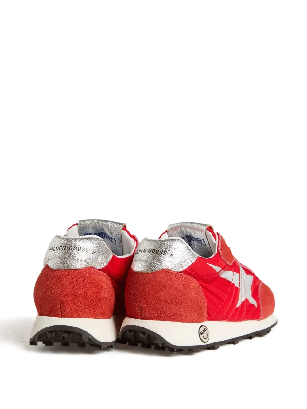 Golden Goose Kids Marathon lace-up sneakers Rood