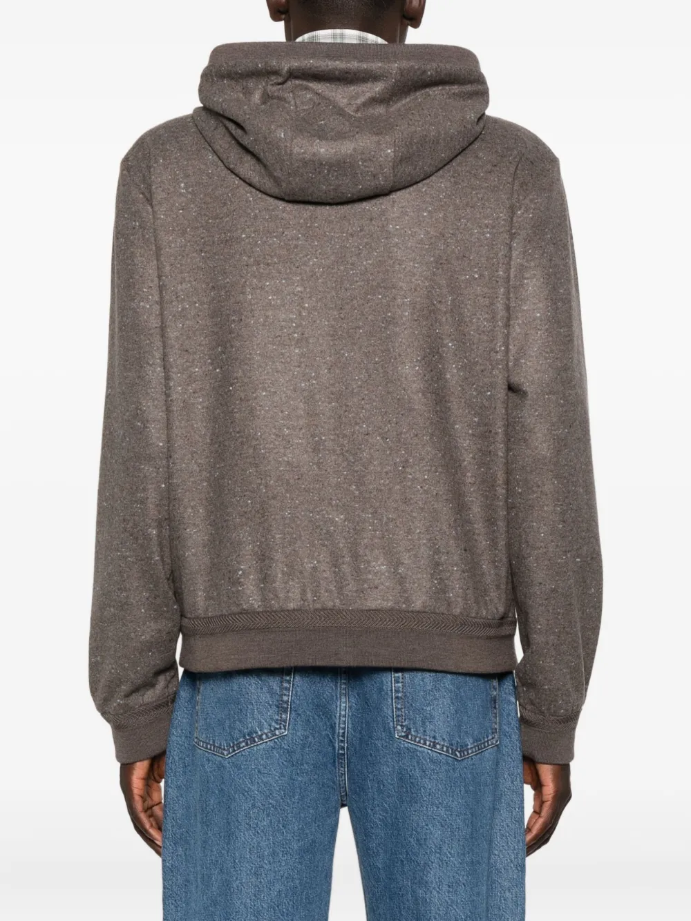 Brett Johnson Donegal Zip-up Jacket In Brown