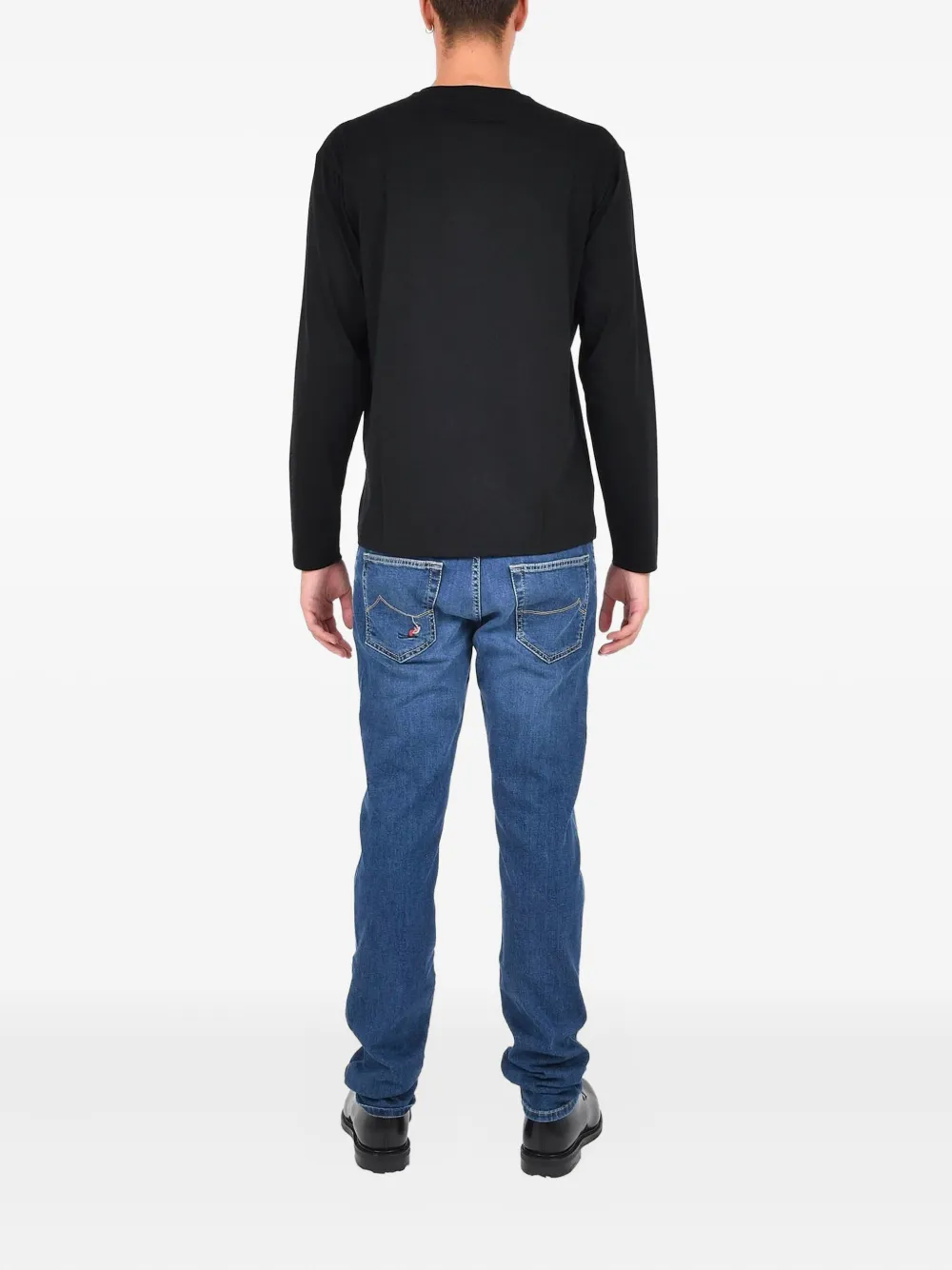 Low Brand long-sleeve T-shirt - Zwart