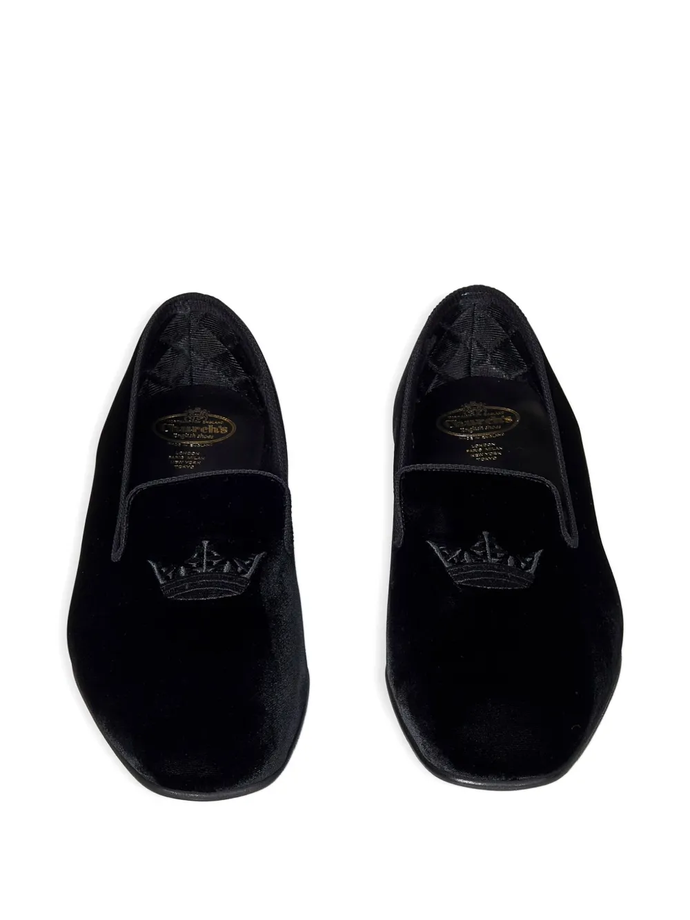 Church's Fluwelen loafers Zwart
