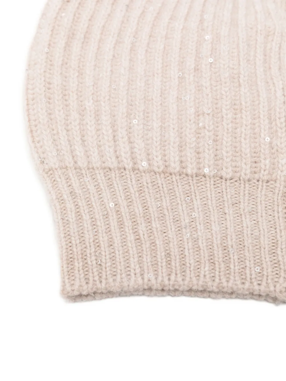 Antonelli Sequin-embellished Beanie In Neutral