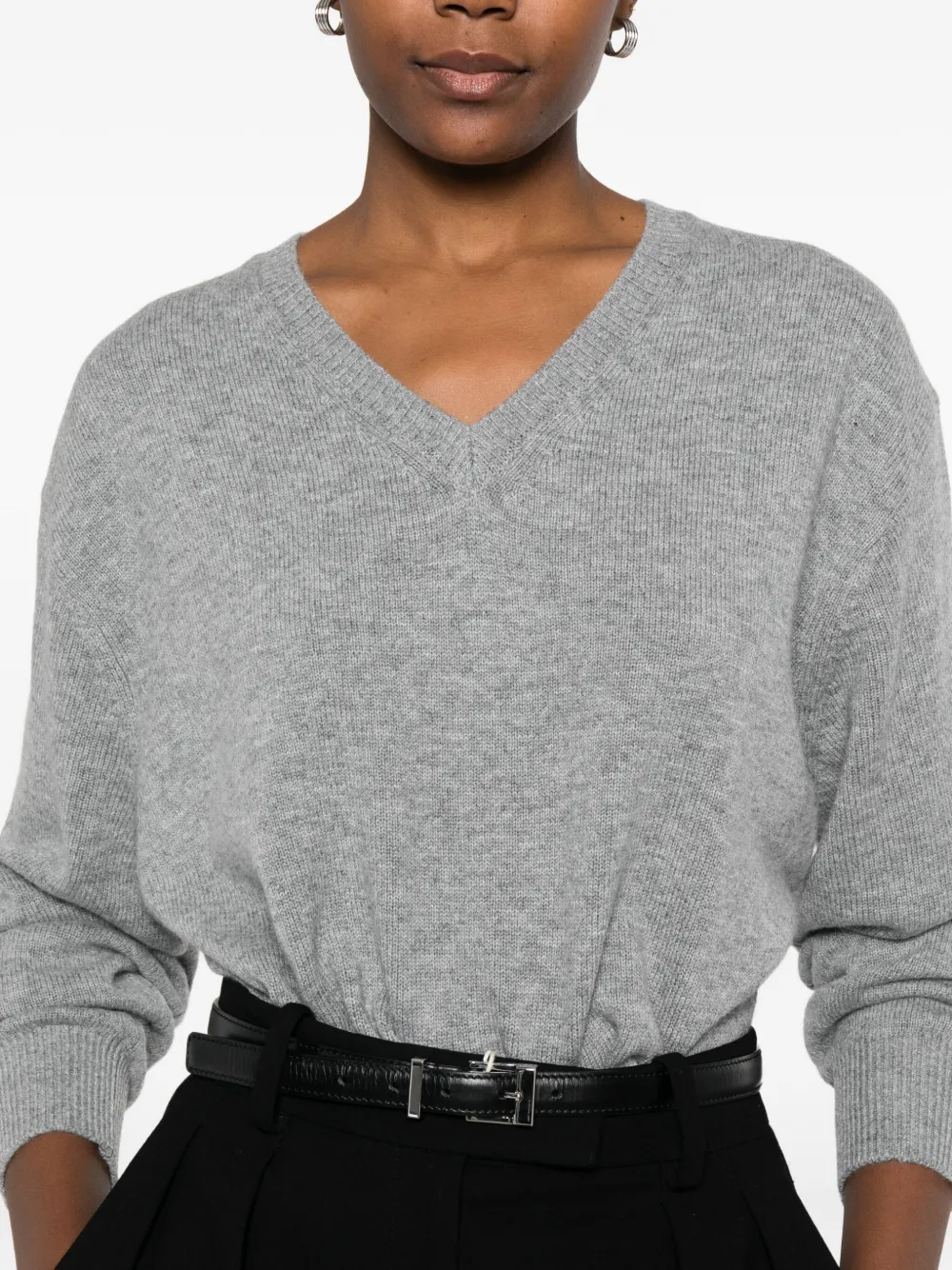 Dunst V-neck Sweater In Gray