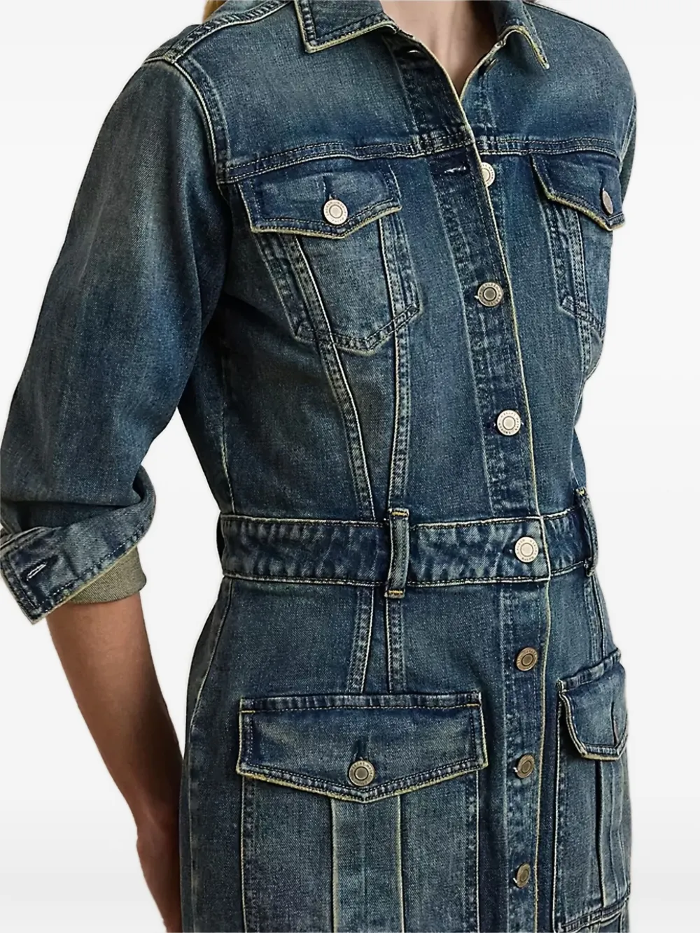 Lauren Ralph Lauren Denim jurk Blauw