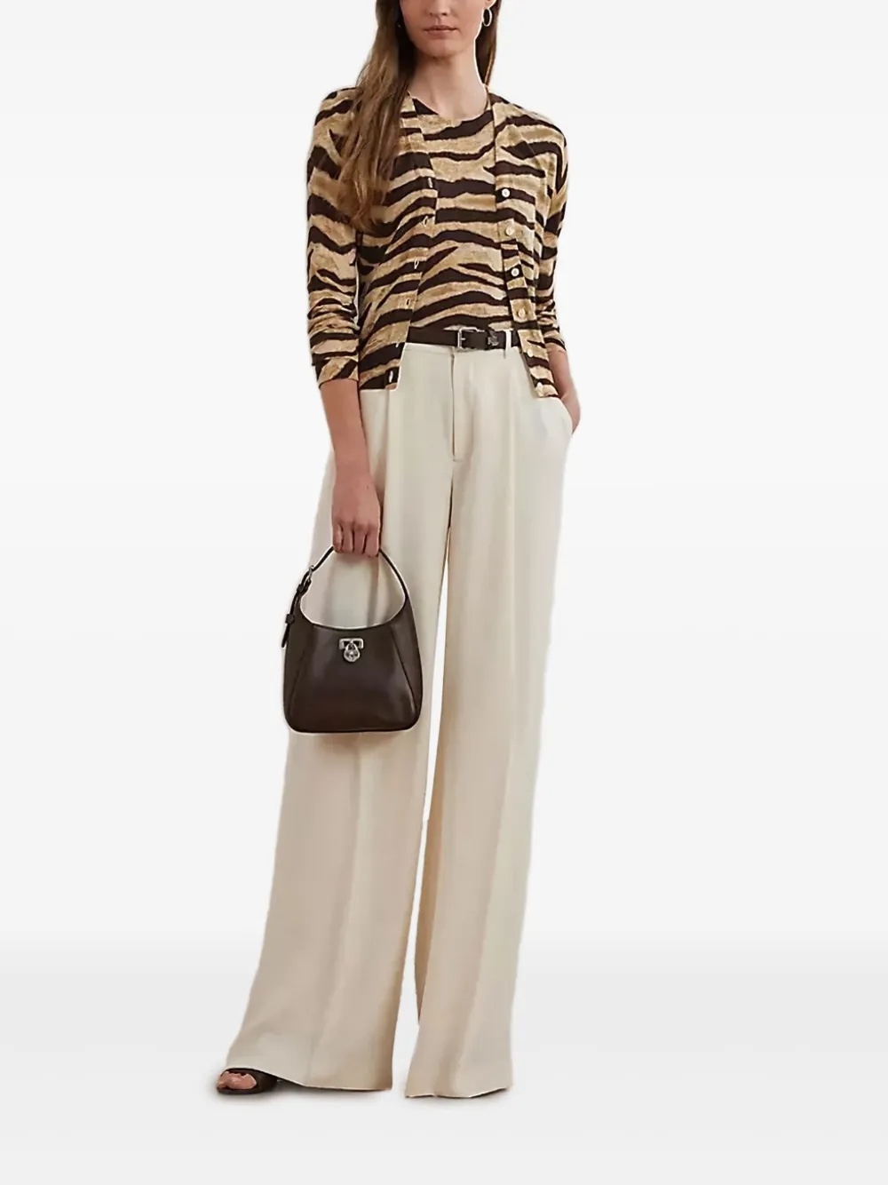 Lauren Ralph Lauren zebra-print buttoned cardigan | Cardigans | Image 2