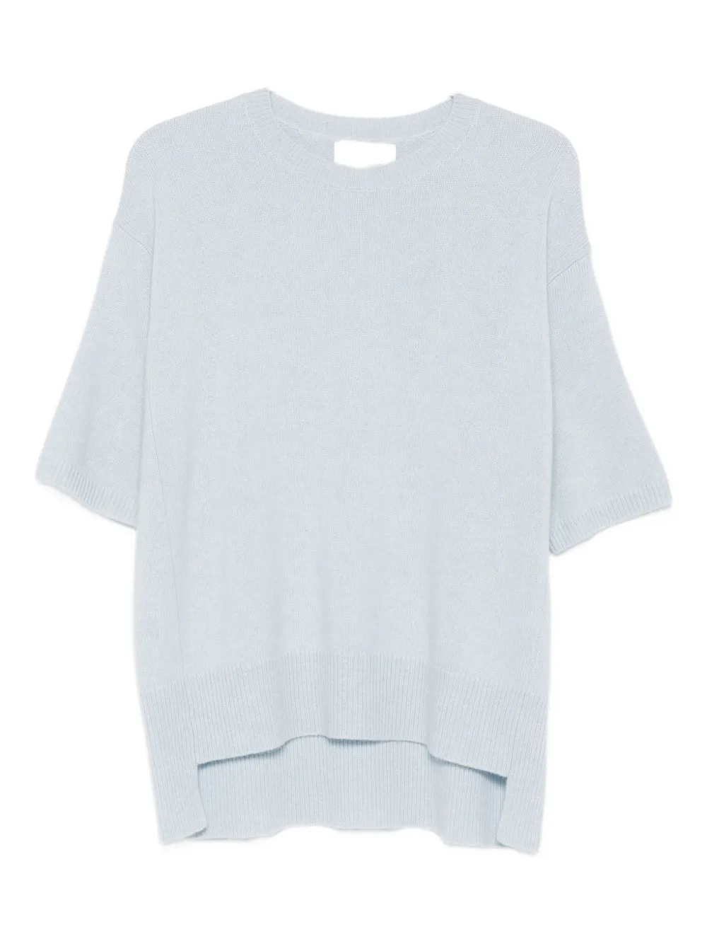 Lisa Yang Cashmere Short Sleeve Top In Blue