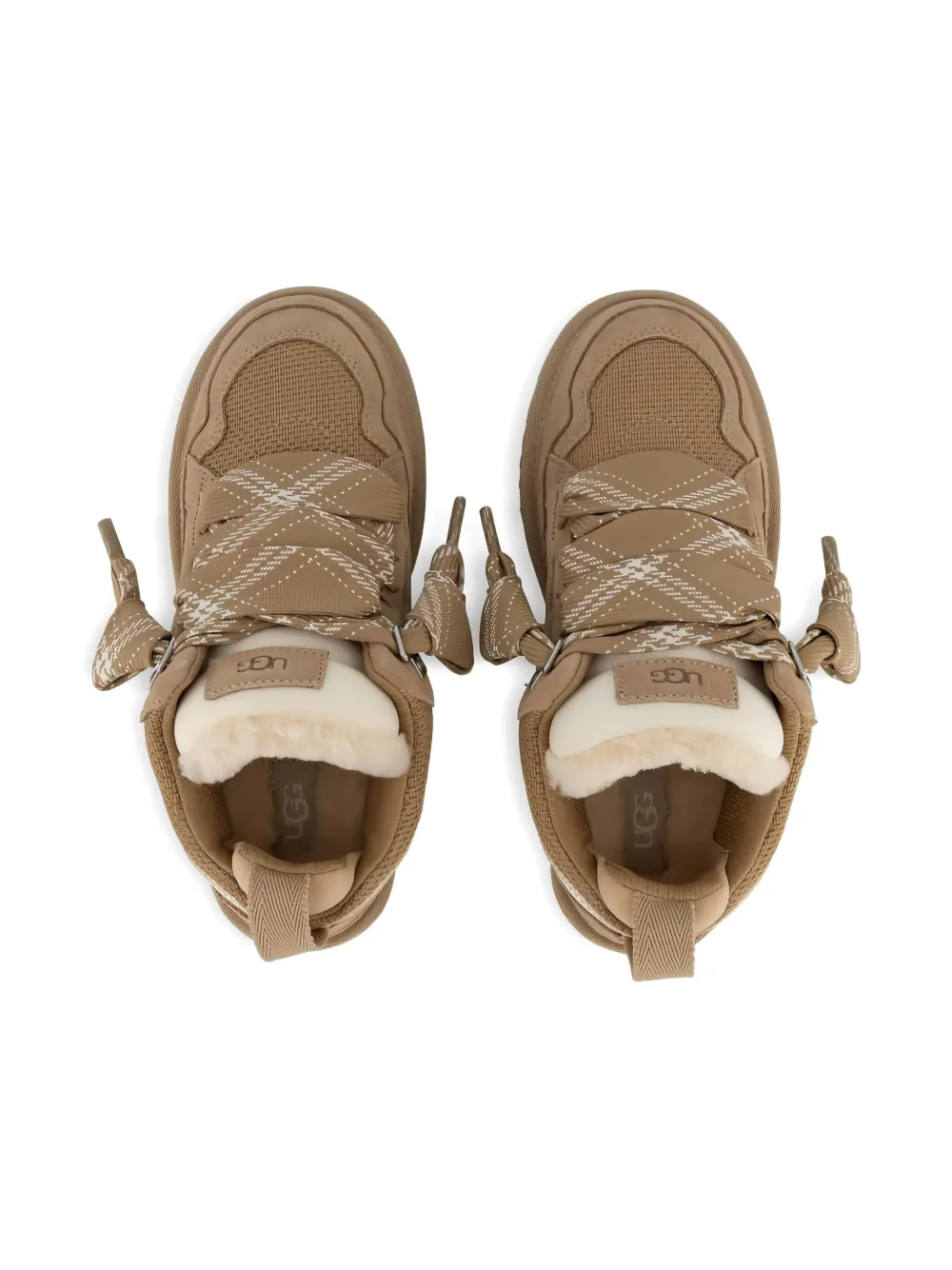 UGG Kids Lowmel lace-up suede sneakers Neutrals