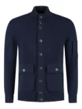 C.P. Company high-neck buttoned cardigan - Blue