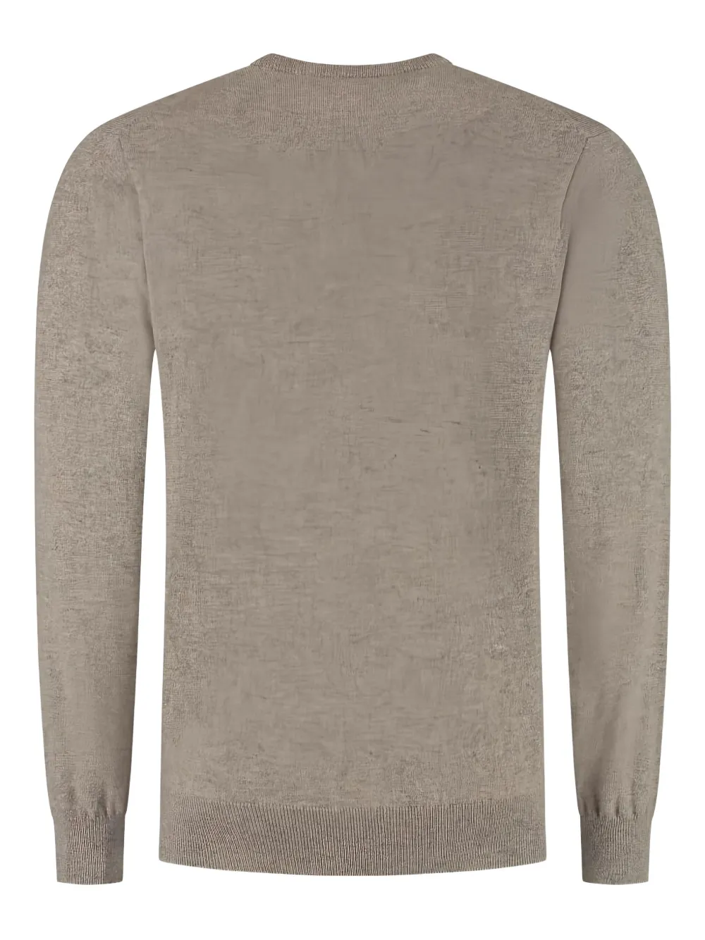 DORIANI crew-neck knitted sweater - Beige