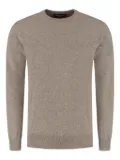DORIANI crew-neck knitted sweater - Neutrals