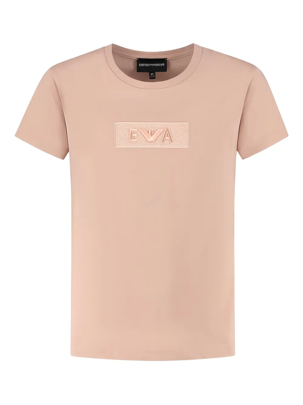 Emporio Armani Kids logo-embroidered T-shirt | Pink | Image 1