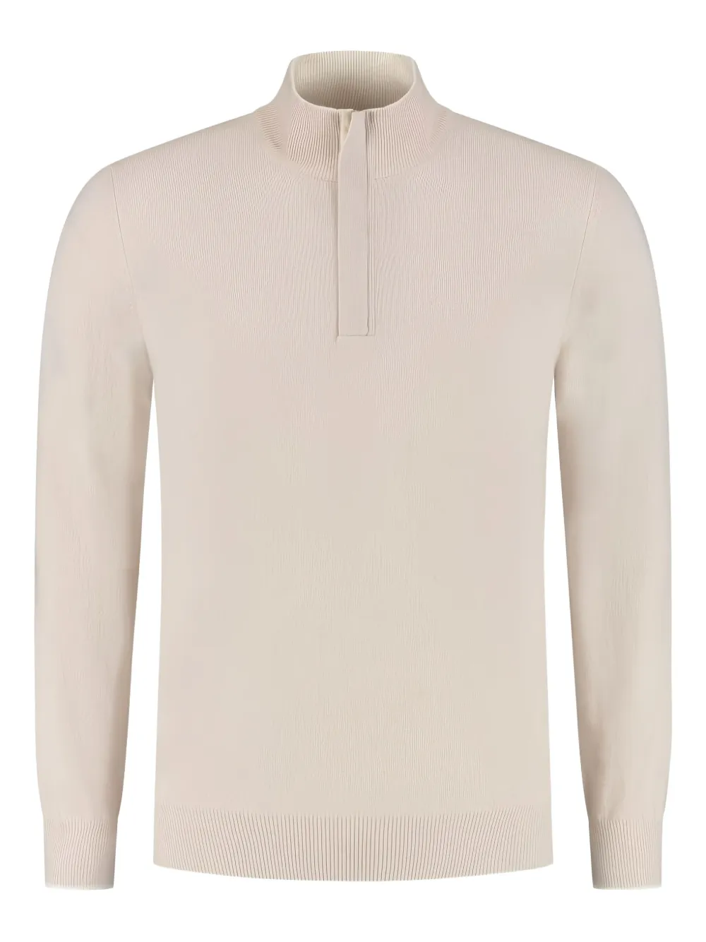 Gran Sasso high-neck half-zip sweater | Neutrals | Image 1